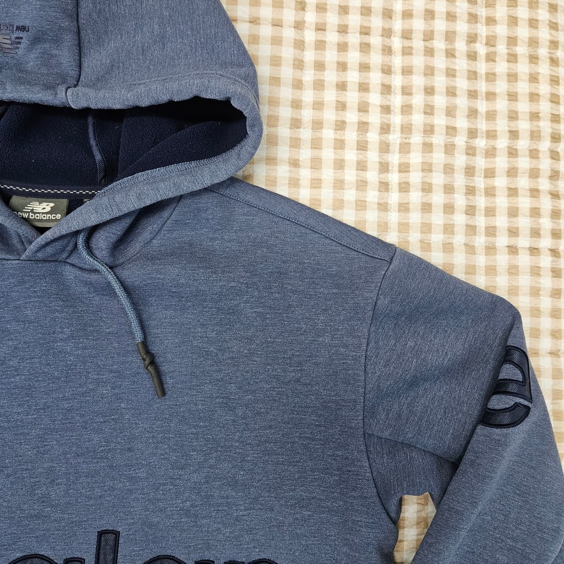 뉴발란스 기모 오버핏 후드티 남자100 상품이미지3