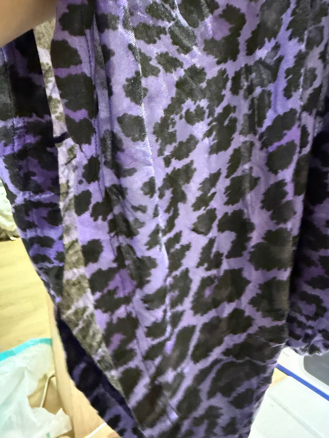 크리스토퍼케인 레오파드 퍼플 티셔츠 상품이미지4