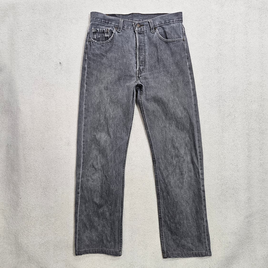 90s 리바이스 501 흑청 데님 30 32 Made in USa 상품이미지1