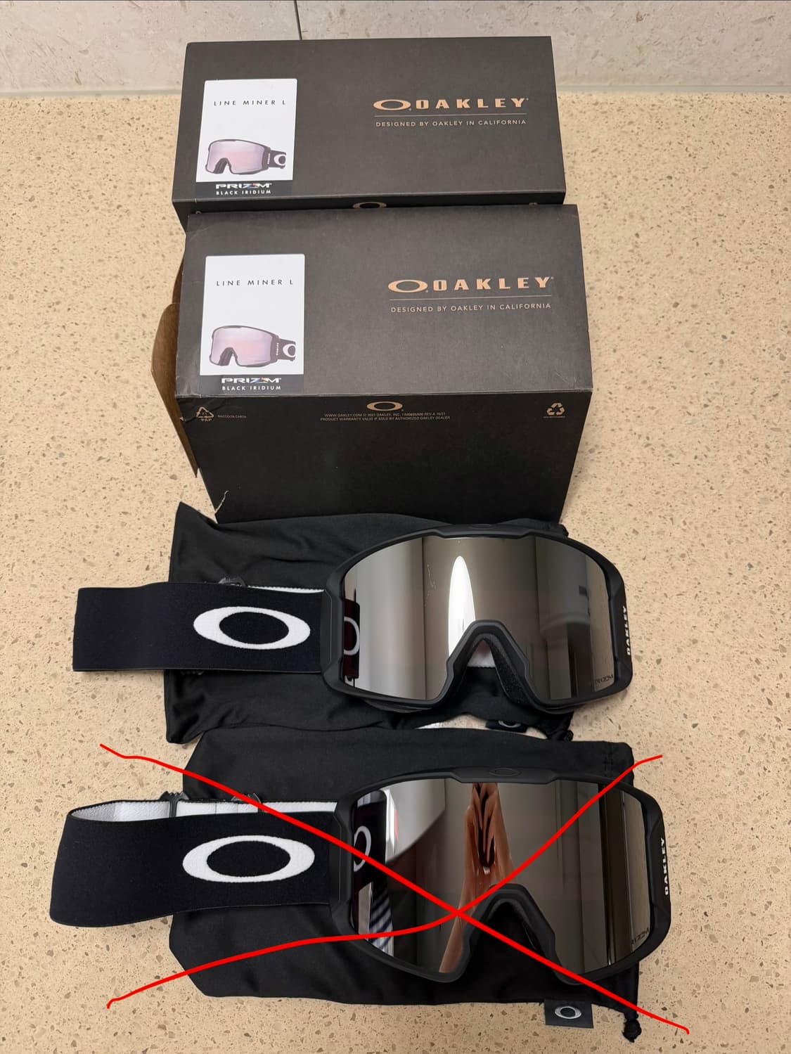 오클리 라인마이너L 블랙이리듐 2개 상품이미지1