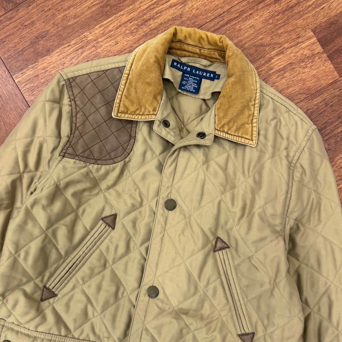 여성용 S(95) 폴로 랄프로렌 퀼티드 빈티지 자켓  상품이미지3