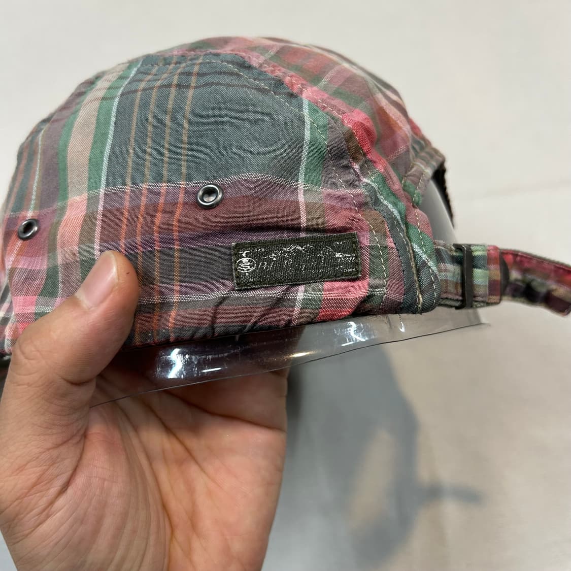 폴로 랄프로렌 마드라스 체크 캠프캡 모자 상품이미지4