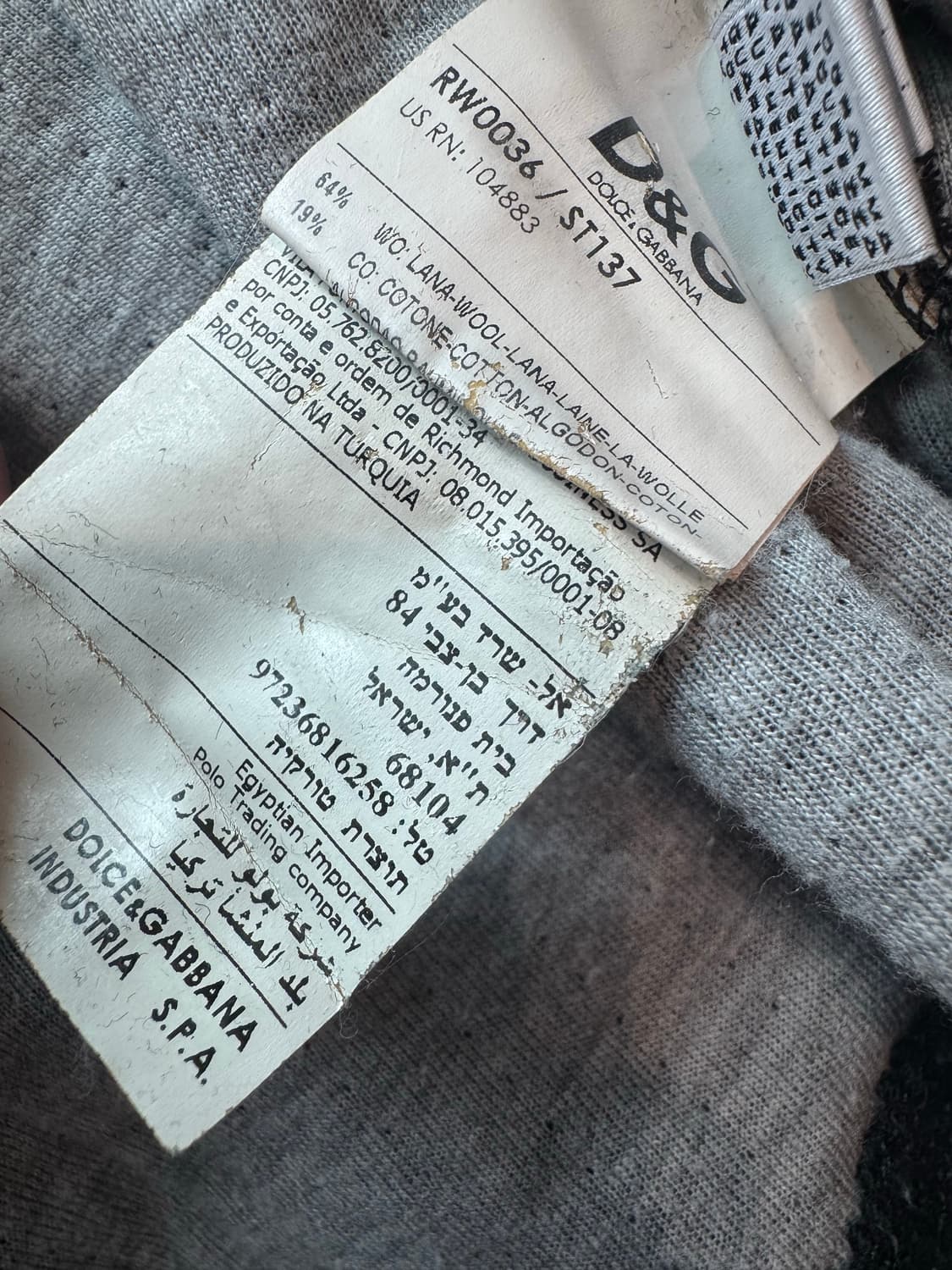 빈티지 돌체앤가바나 래글런 봄버 재킷 상품이미지9
