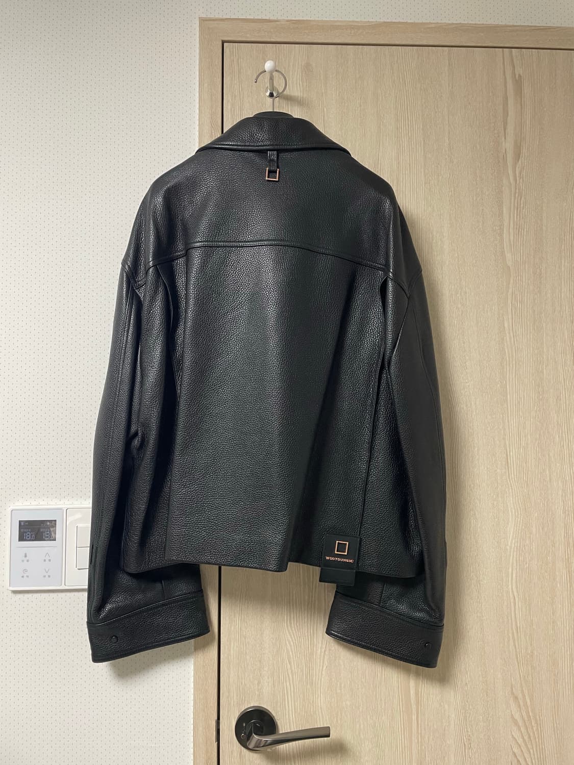 50사이즈, 우영미 21fw 사슴 가죽자켓 블랙 상품이미지6