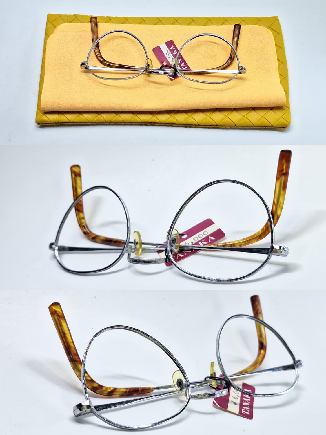 80s 일본제 빈티지 데드스톡 미사용/역삼각형 판토형 안경테 클래식 상품이미지7
