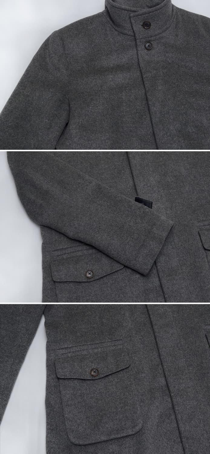 빈폴 컬렉션 이탈리안 캐시미어 하이넥 스탠카라 코트 (100-105) 상품이미지7