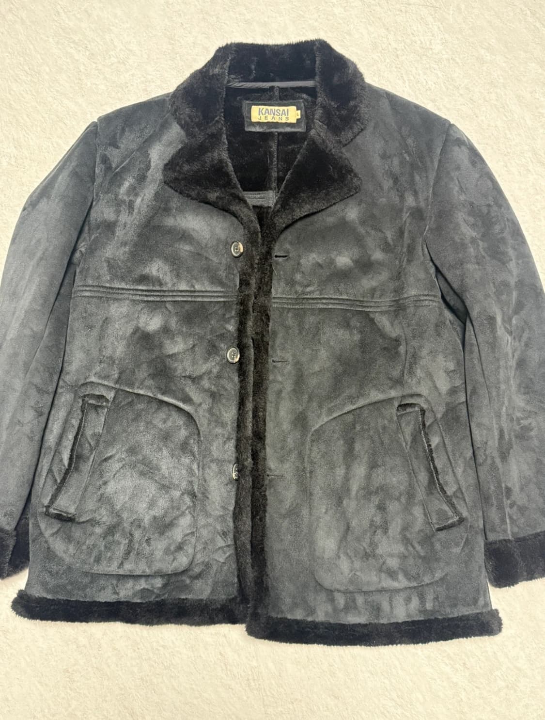 kansai 무스탕 블랙 상품이미지1