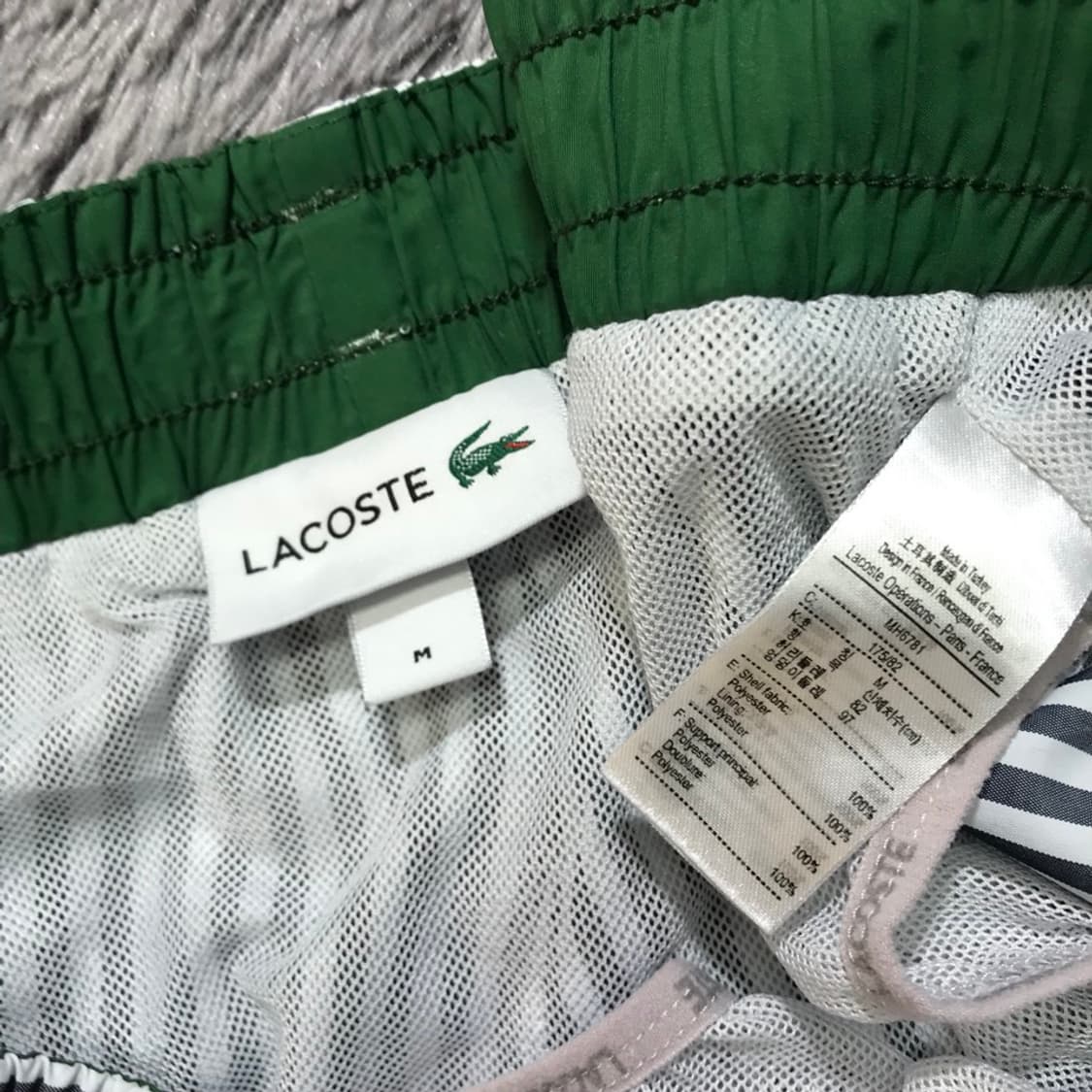 [[M,A급,24SS]라코스테(LACOSTE) 스트라이프 스윔팬츠p166 상품이미지7