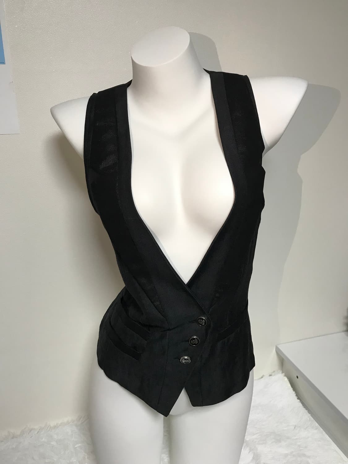 y2k black vest 상품이미지1