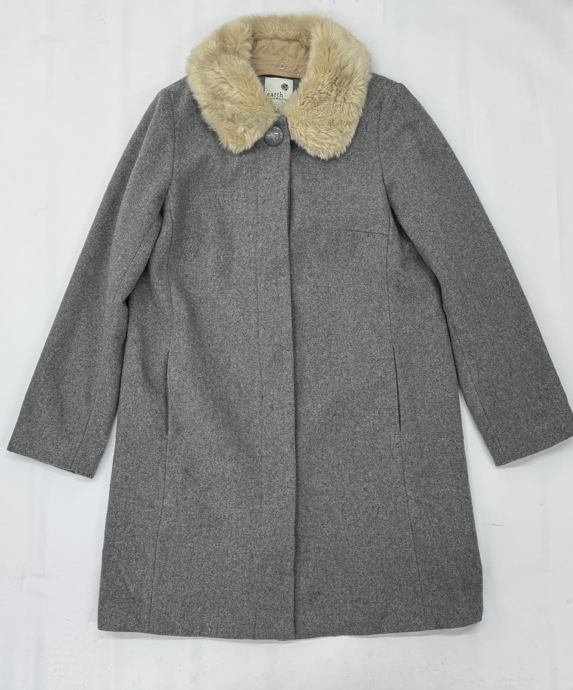 🥞하구미의 그런지 코트🥞 어스뮤직 모리걸 오리엔탈 퍼 그레이  상품이미지2