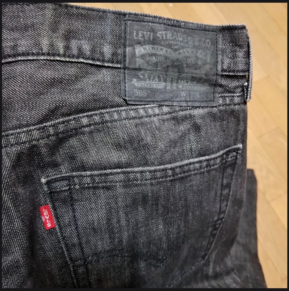 32 33 / 리바이스 505 / 흑청워싱 데님/토마321/ 상품이미지1