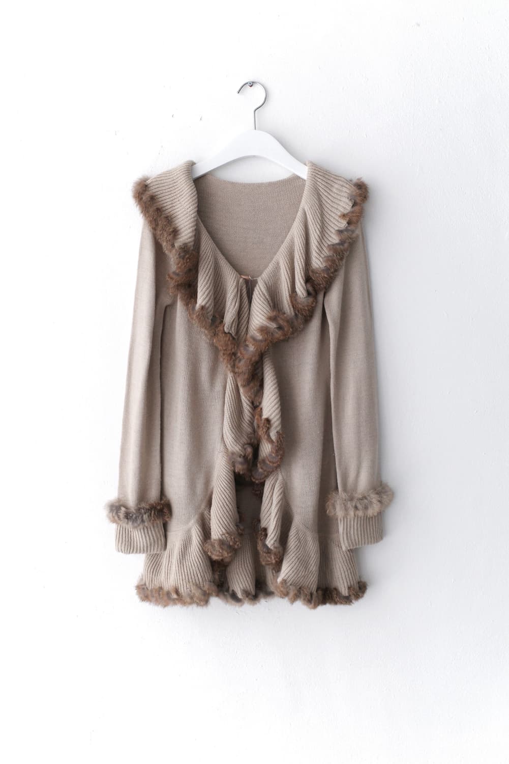 fur long cardigun 상품이미지1