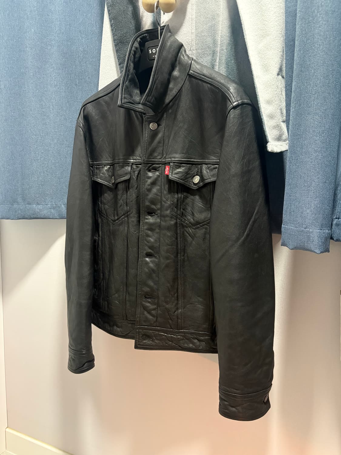 리바이스 레더 트러커 자켓 상품이미지5