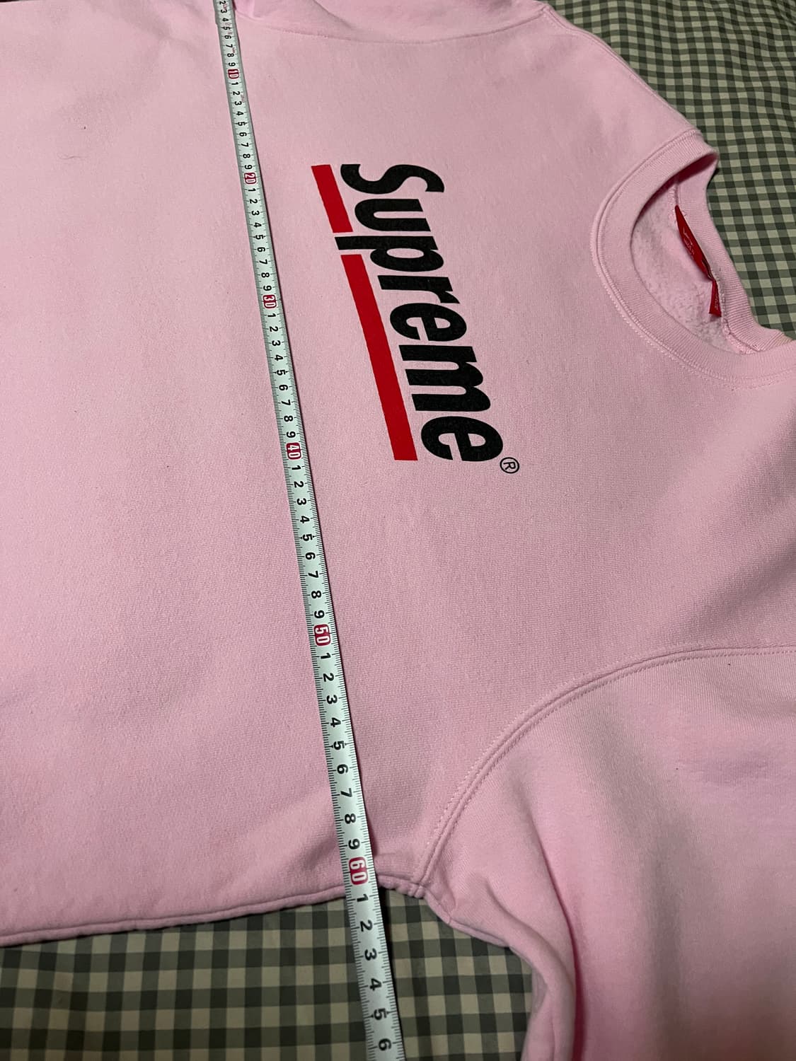 [L] 슈프림 언더라인 맨투맨 스웻 핑크 라지 상품이미지6