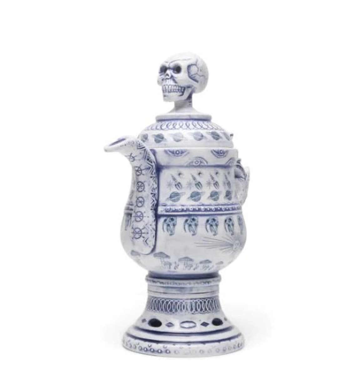 네이버후드 x 닥터 우 미트 스컬 헤드 인센스 챔버 블루 상품이미지1