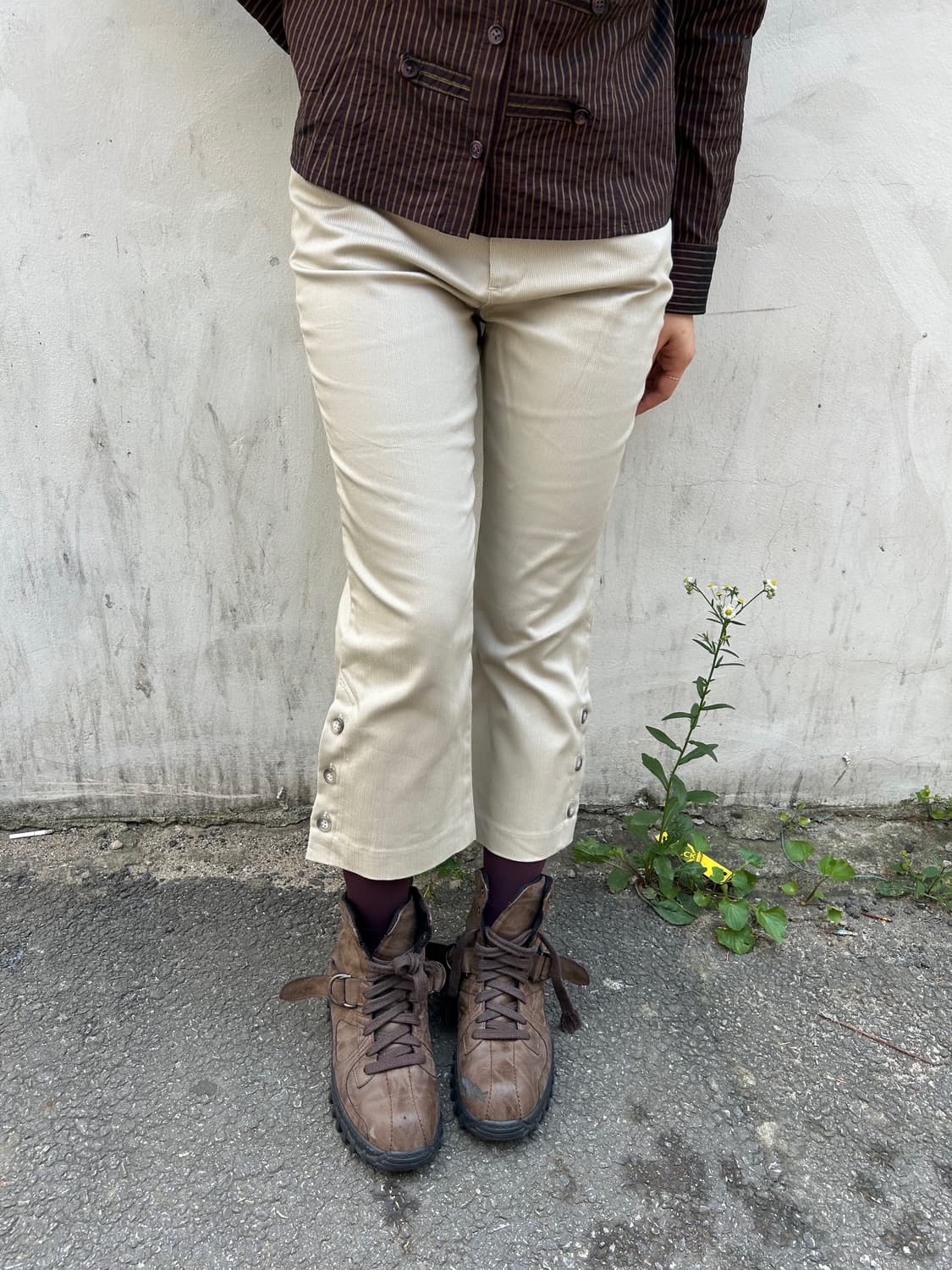 Ribbed Burton Capri Pants 카프리 팬츠 상품이미지2
