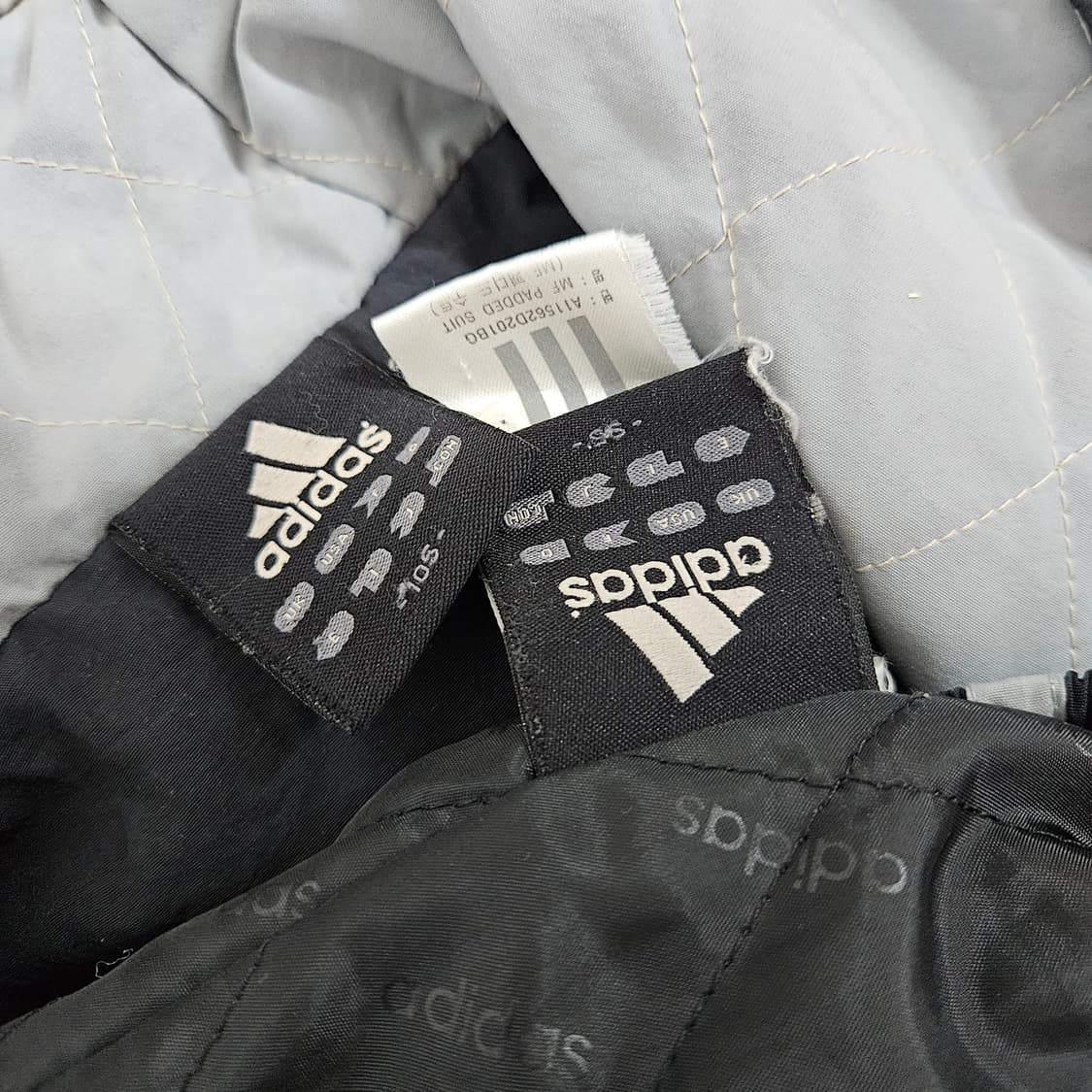 아디다스 빈티지 상하의 누빔자켓 조거팬츠 세트 XL 상품이미지5