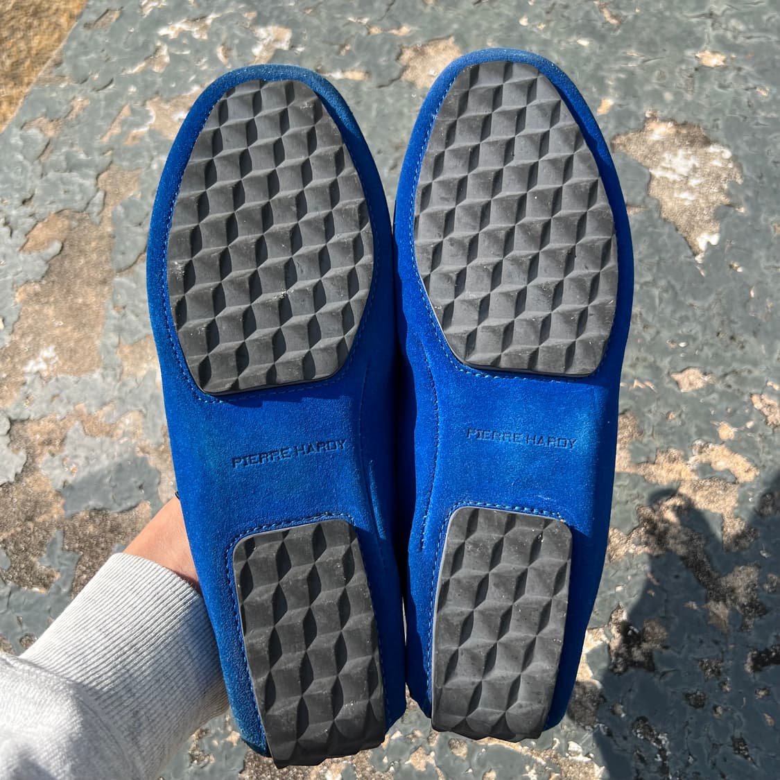 피에르하디 블루 스웨이드 보트 슈즈 상품이미지6