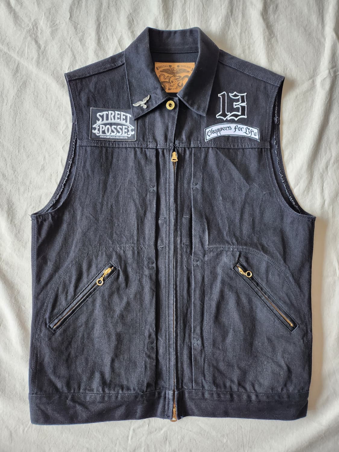 Vise clothing 24_Cross Denim Vest 5th 상품이미지1