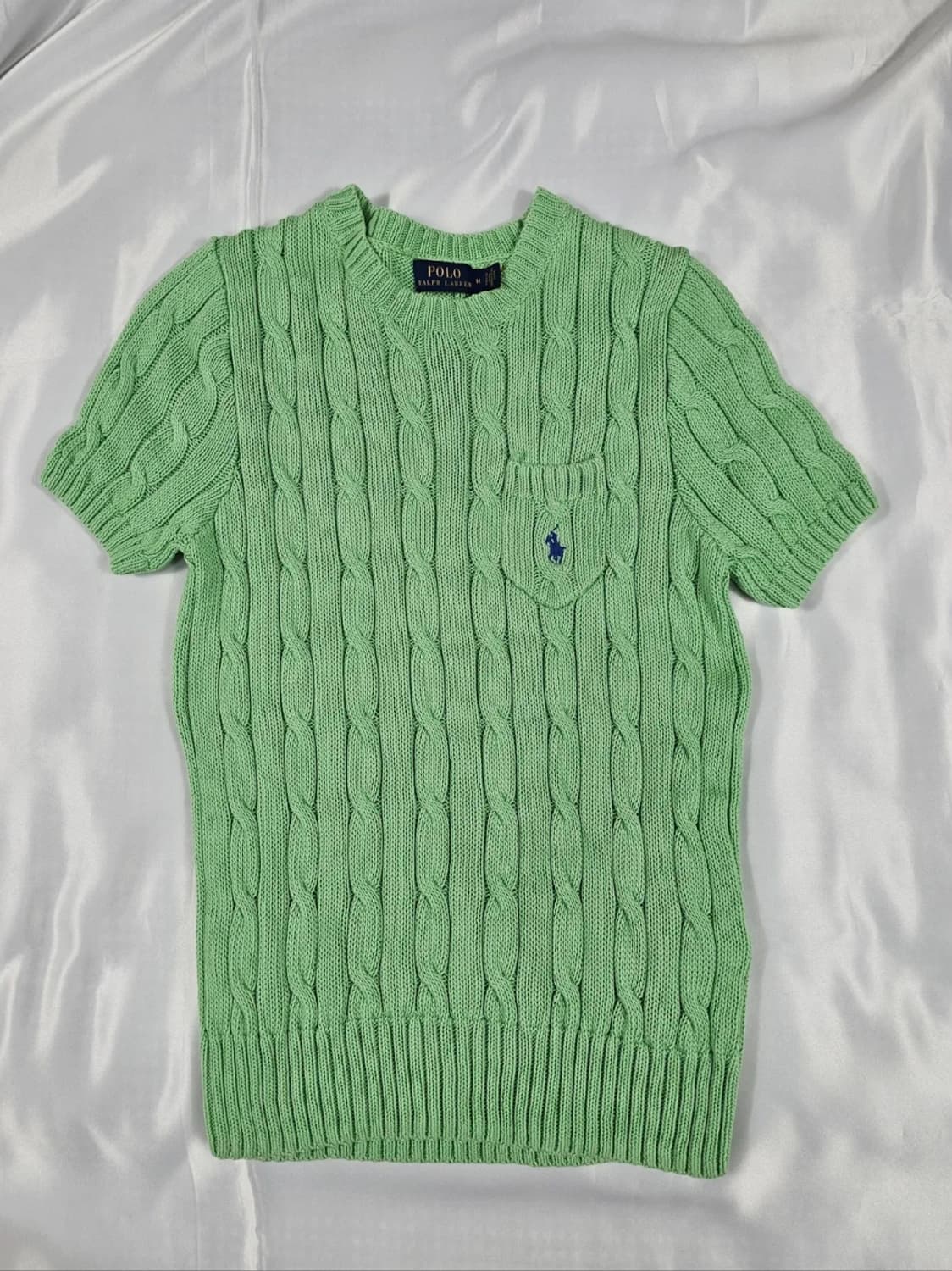 폴로케이블반팔니트 상품이미지1