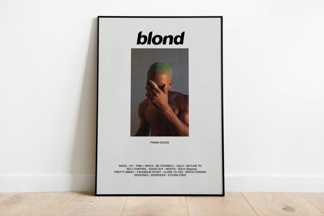 프랭크오션  blond 포스터 액자 50x70cm 대형 인테리어 상품이미지2