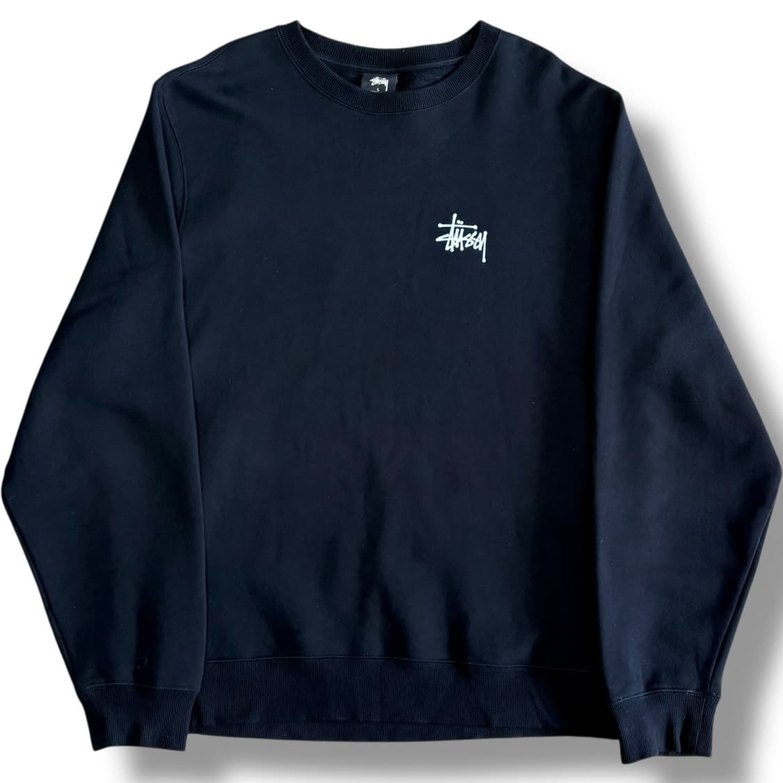 Stussy 베이직 블랙 맨투맨 상품이미지2