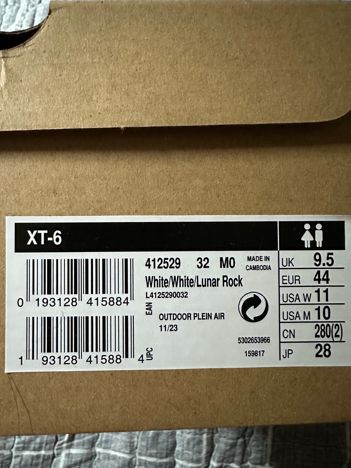 살로몬 XT-6 ADV 화이트 280 새제품 상품이미지3
