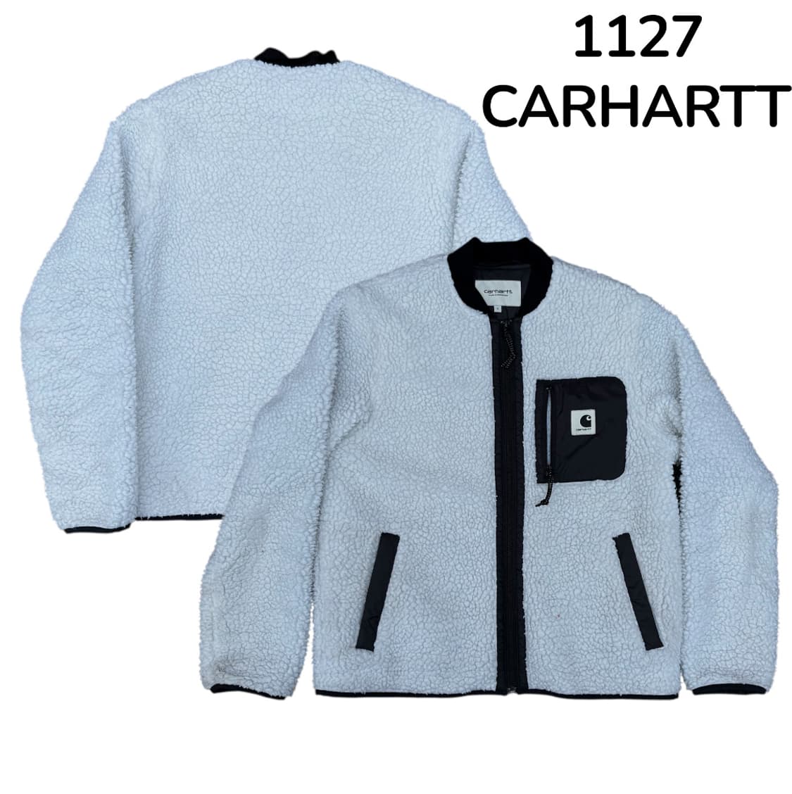 칼하트 양털 플리스 뽀글이 화이트 S 상품이미지1