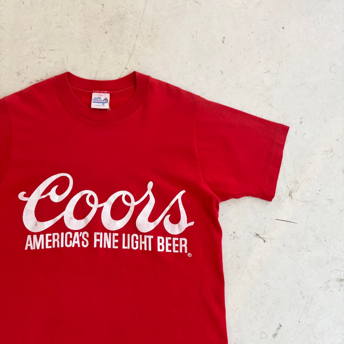 80s-90s USA Coors Banquet 싱글스티치 반팔티 S 상품이미지2