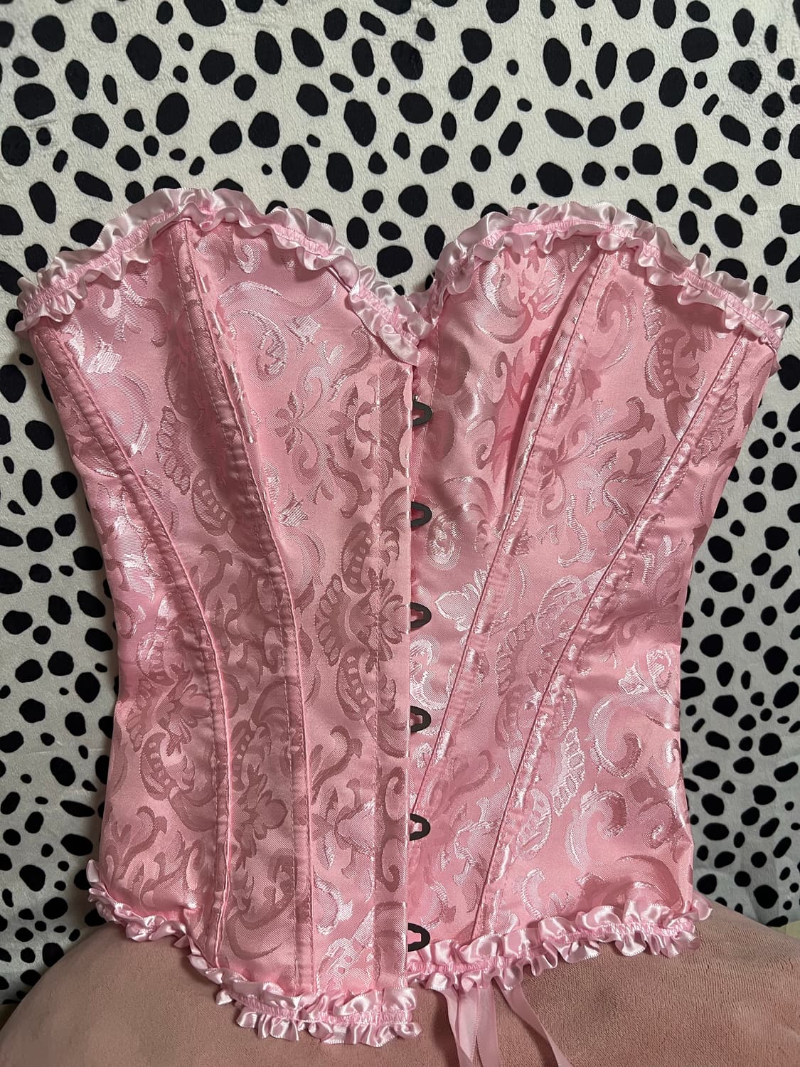 엔틱 페어리 레이스 핑크 코르셋 상품이미지2