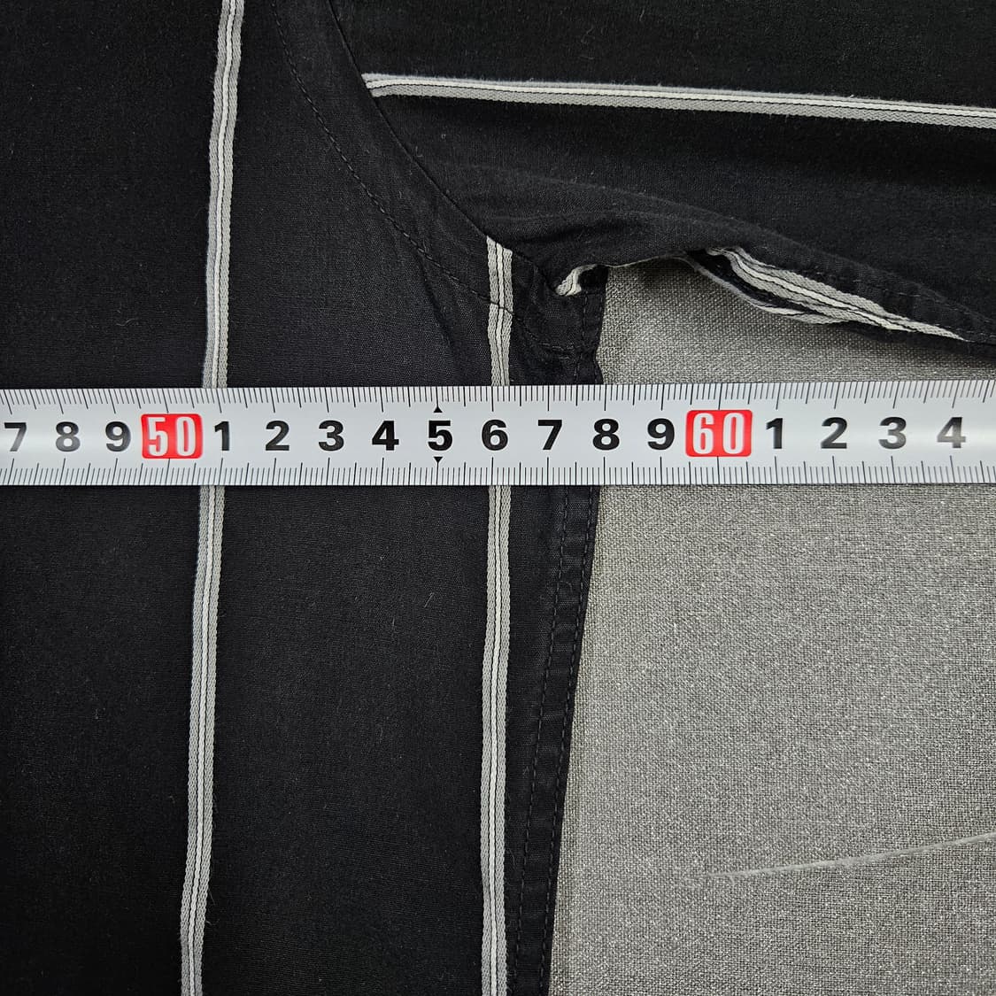 105 라코스테 블랙 스트라이프 셔츠 상품이미지6