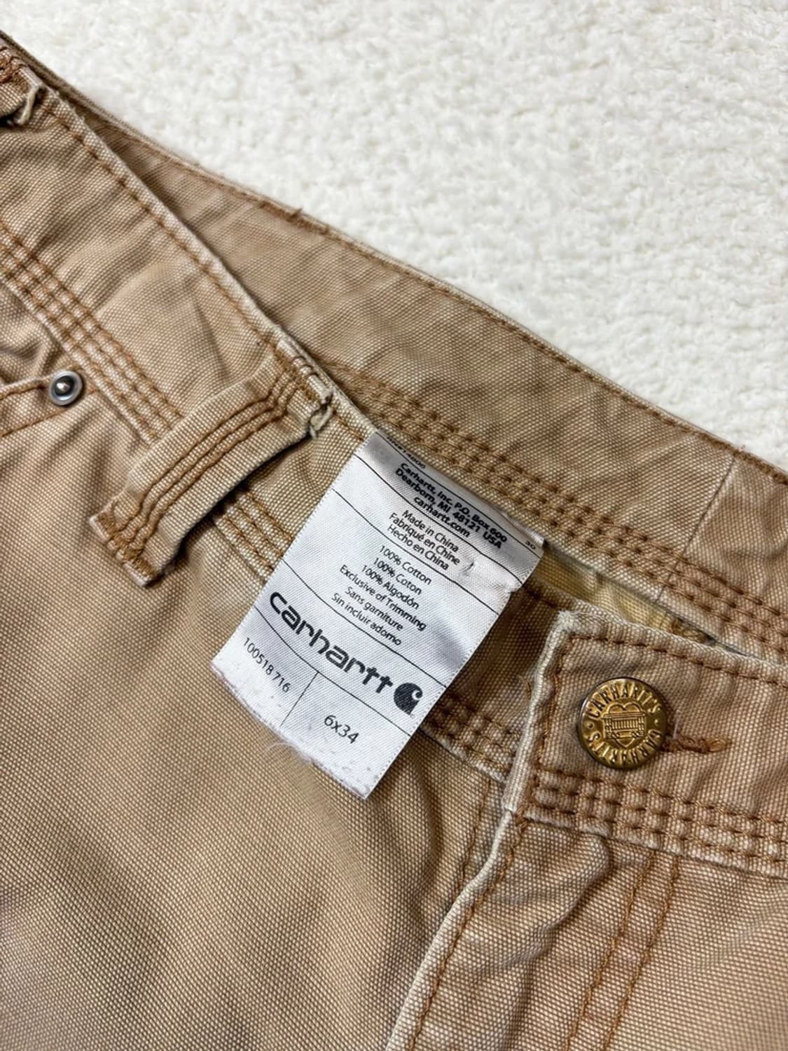 칼하트 00's 워시드 더블니 카고 팬츠 PN6273 상품이미지3