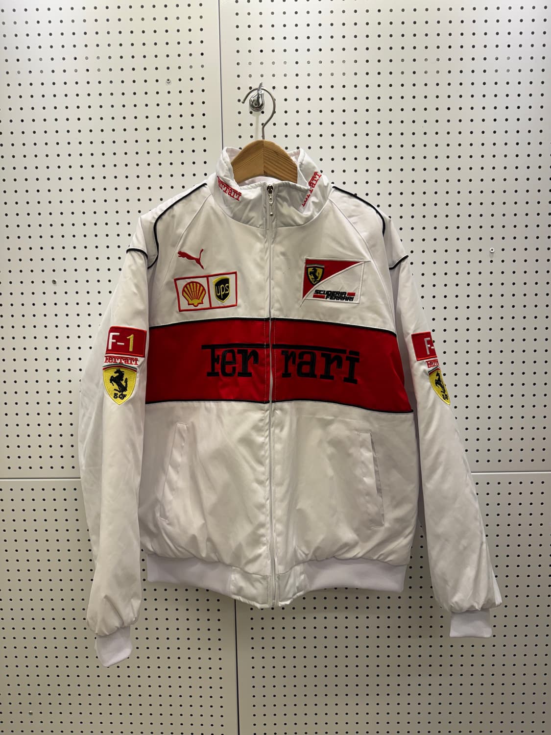 페라리 f1 빈티지 화이트 레이싱 자켓 U1521 상품이미지2