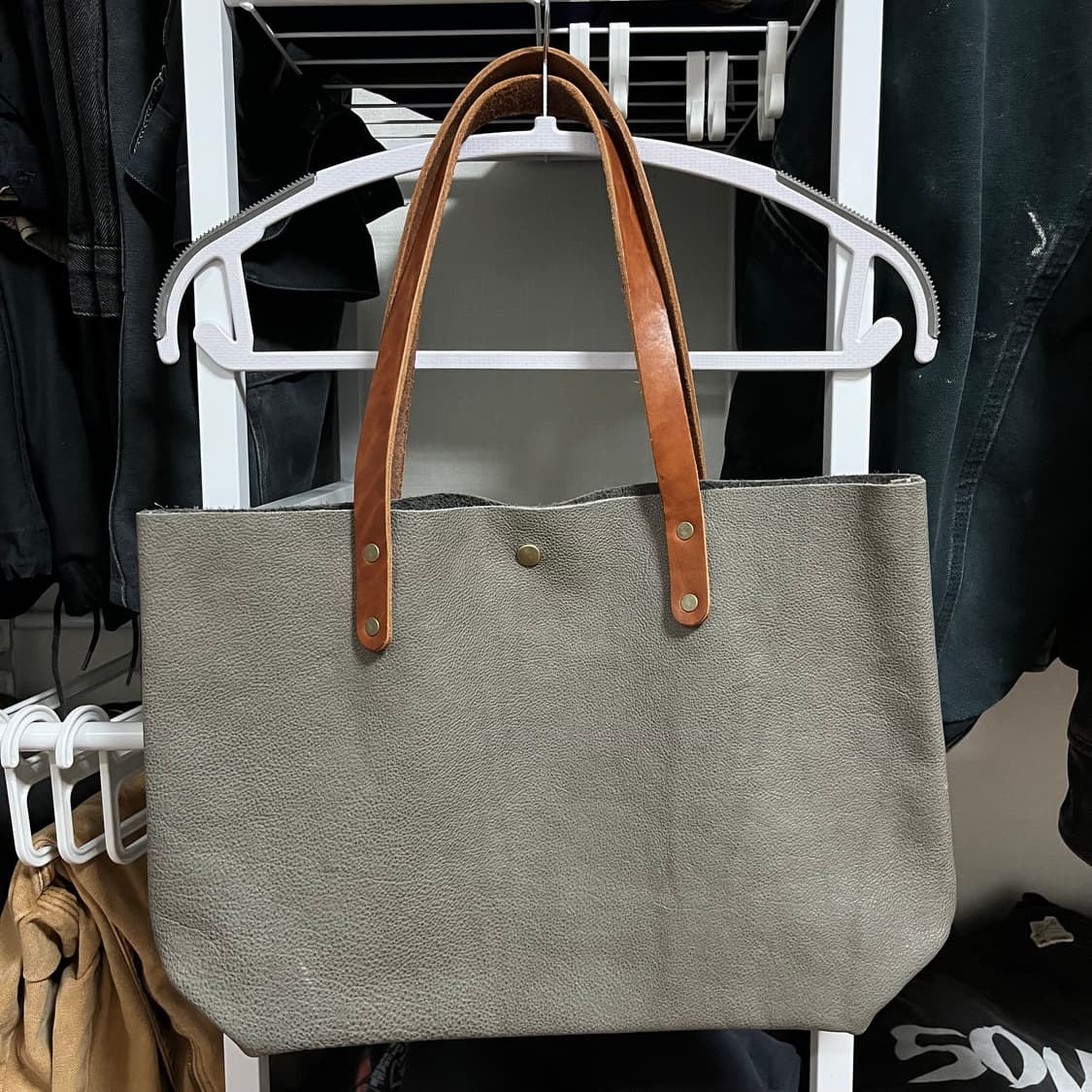 Japanese Leather Handmade Tote Bag 상품이미지3