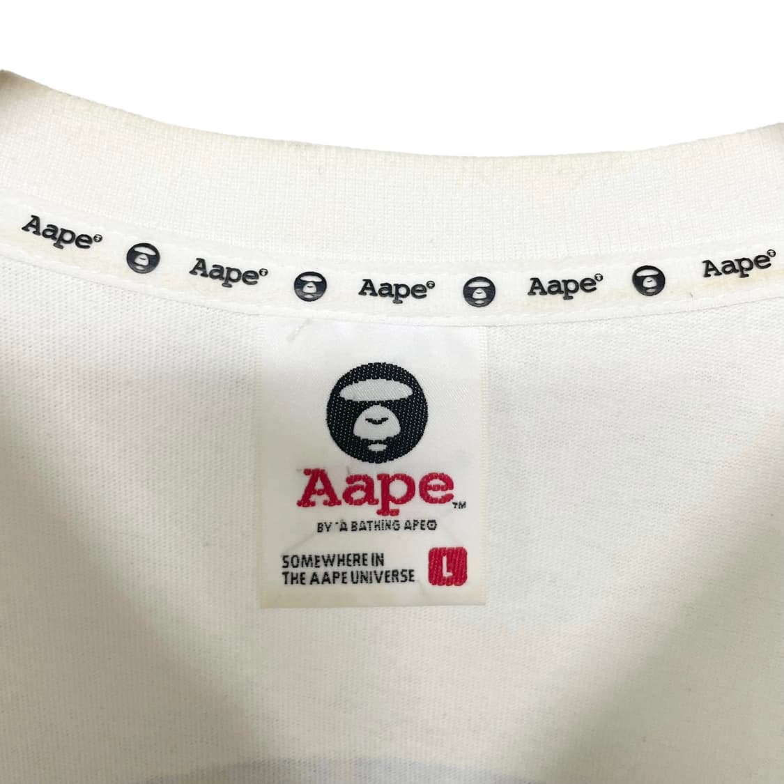 에이프 Aape 사루 빅 로고 롱슬리브 상품이미지7