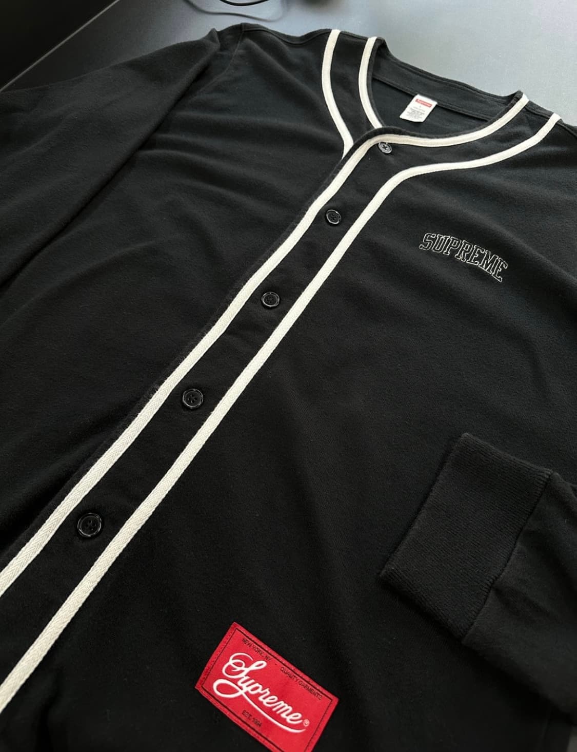 슈프림 18fw 베이스볼 져지 상품이미지1