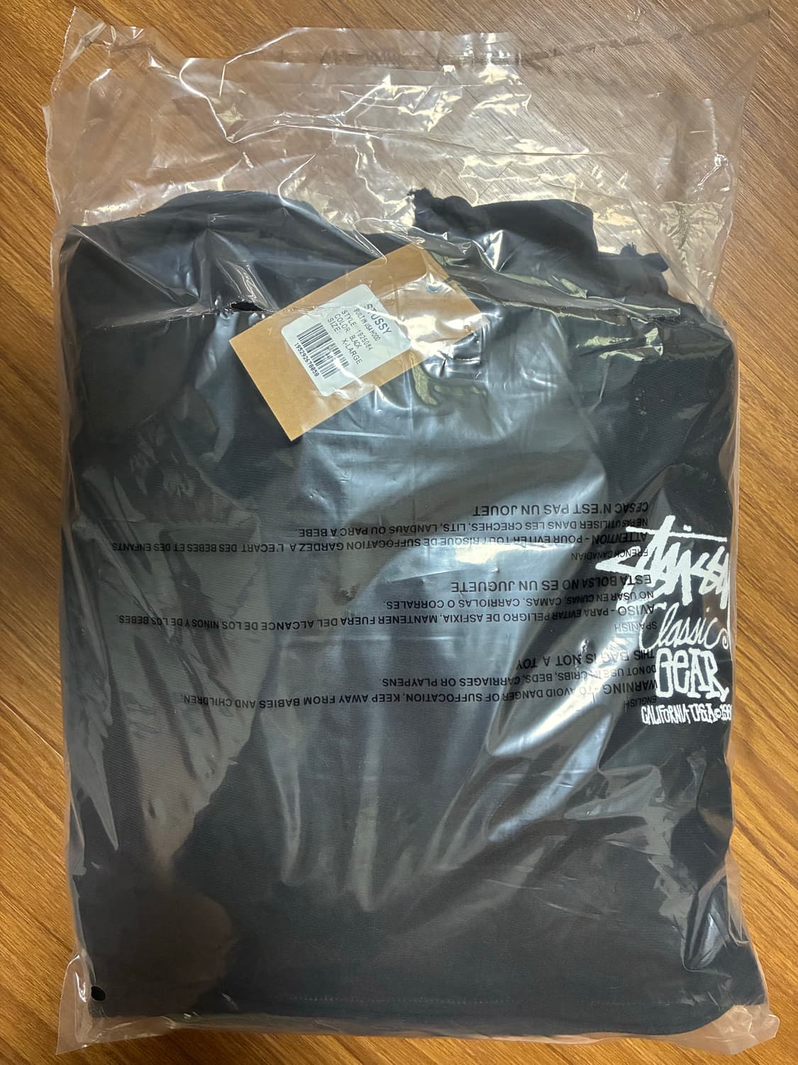 스투시 클래식 기어 후드티 블랙XL 새상품 상품이미지3