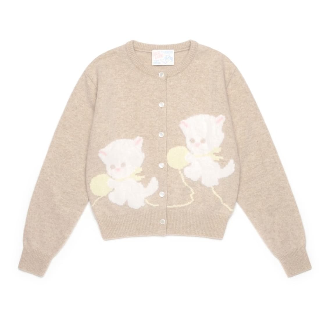 졸리레이드 캐시가디건 베이지 상품이미지1