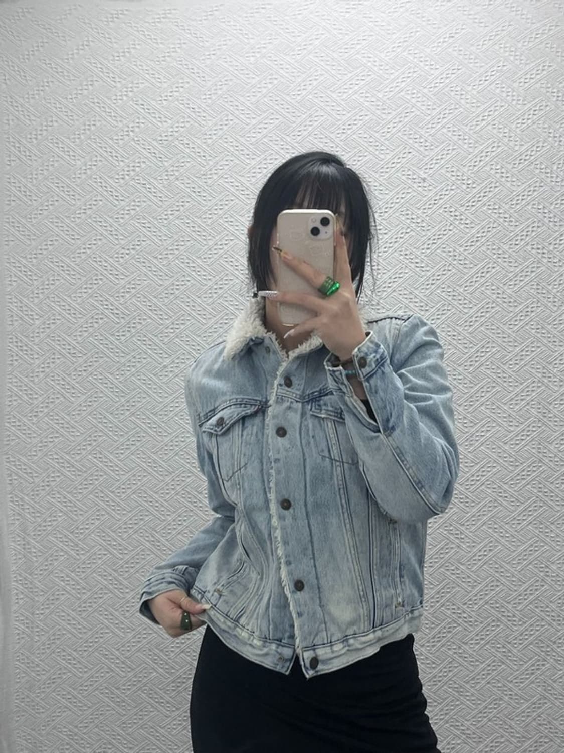 리바이스 빈티지무드 워싱 쉐르파 양털 데님 자켓 M C08122 상품이미지1