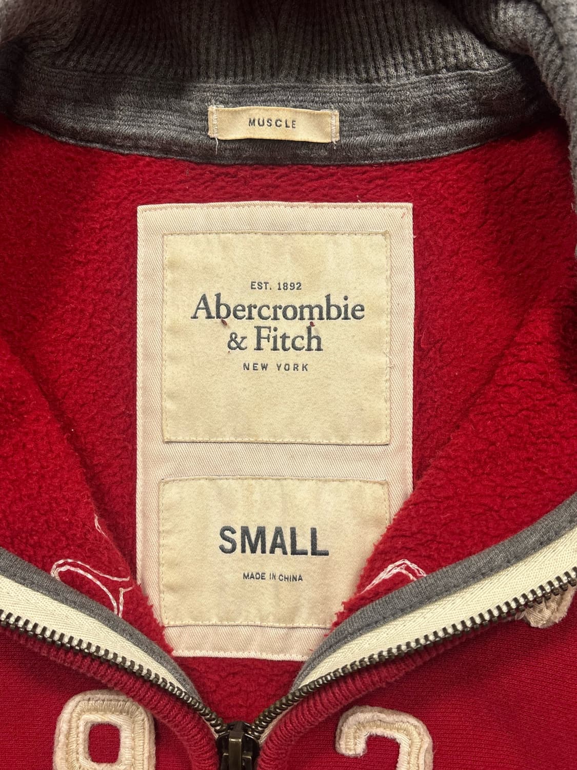 아베크롬비 레드 후드집업 상품이미지5