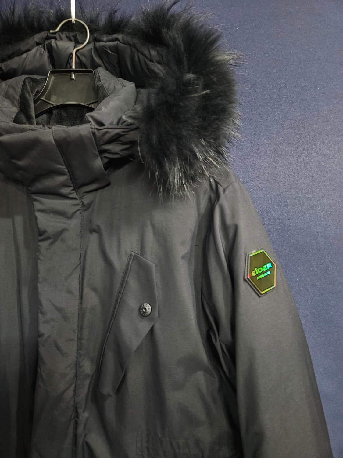 아이더 블랙컬러 남성 105 구스다운 롱패딩  상품이미지4