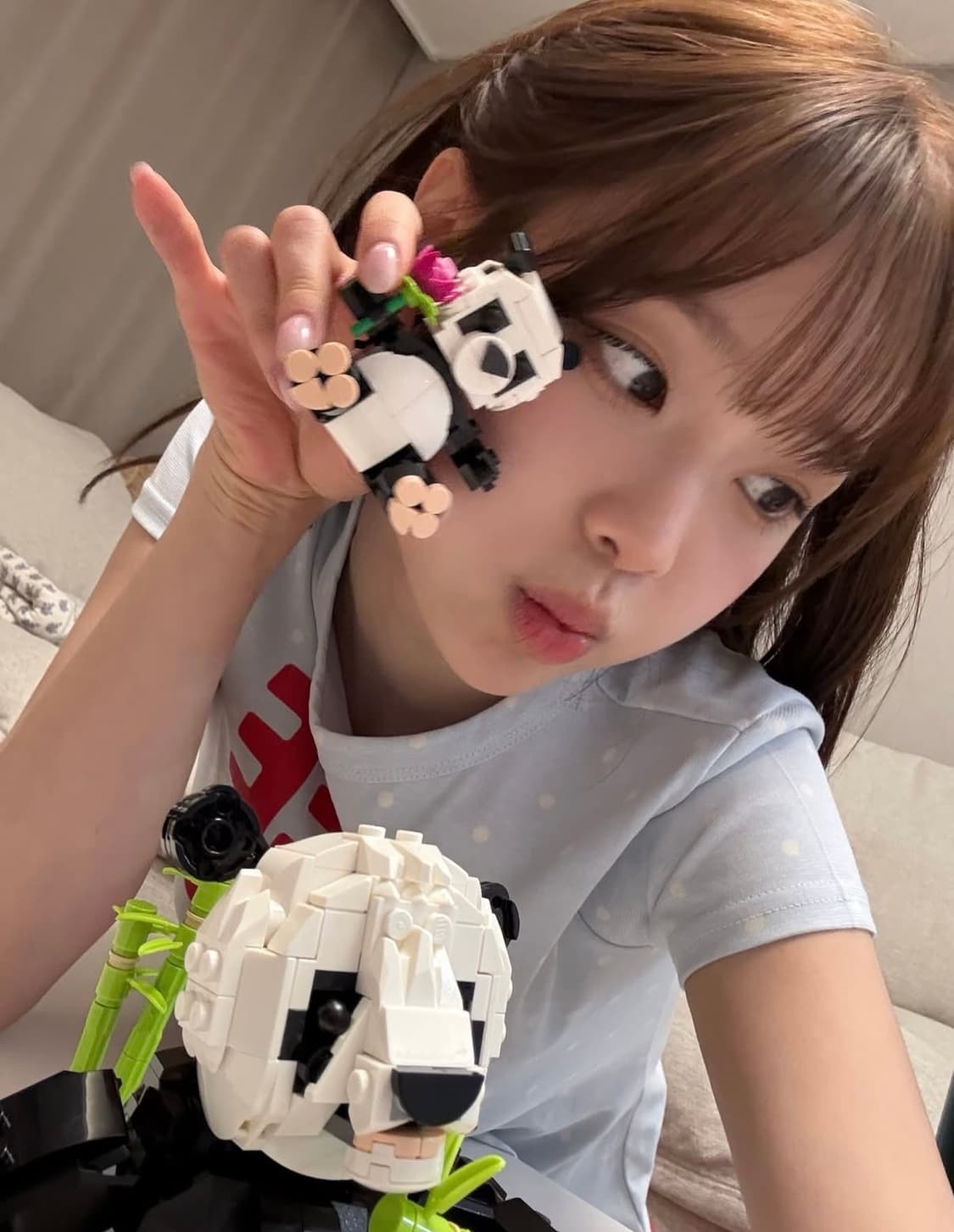 (츄 착용) 스컬프터 프리허그 티 베이비 블루 상품이미지6