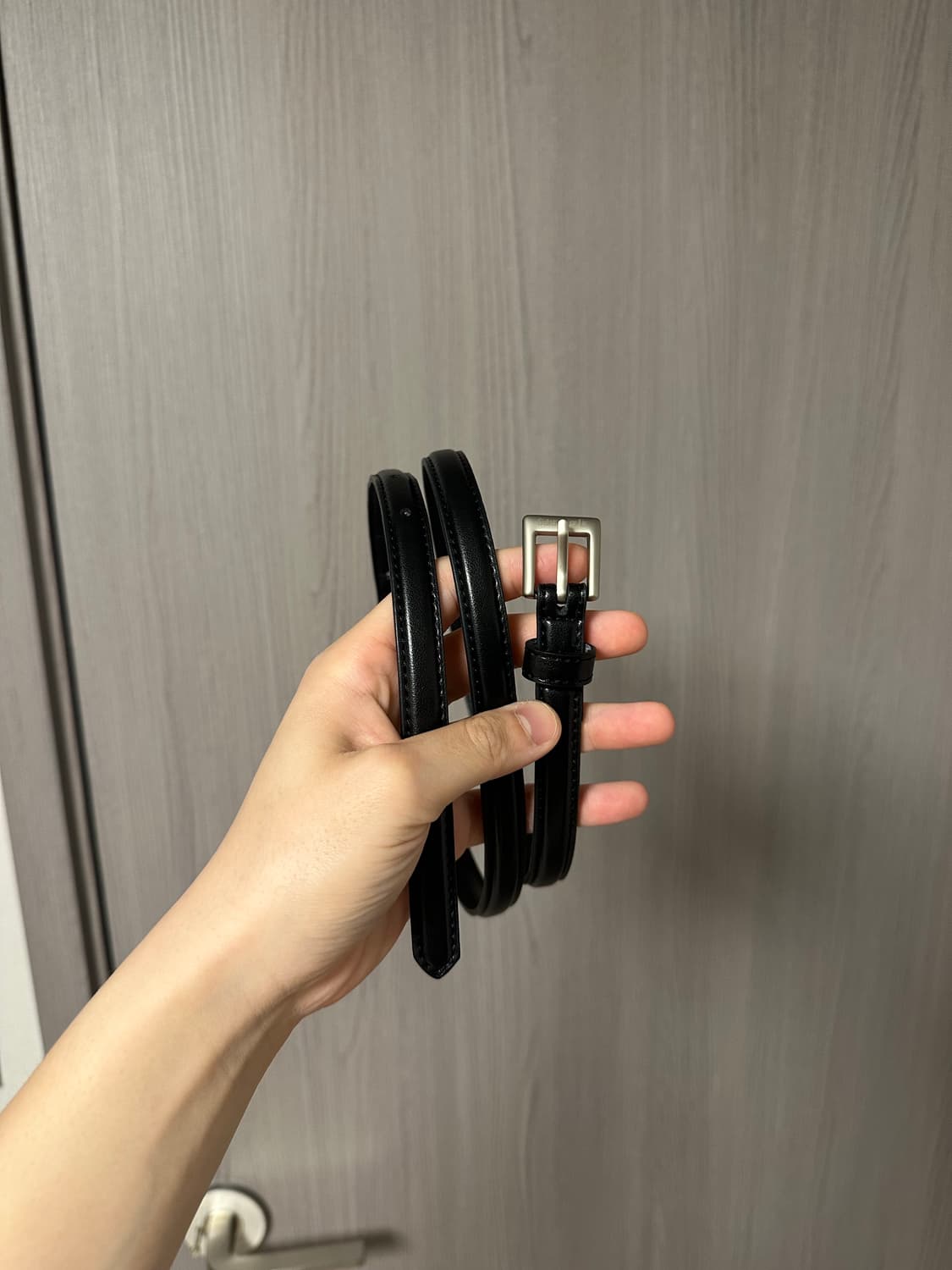 (M) stu 에스티유 크리즈 벨트 슬랙스 차콜 상품이미지2