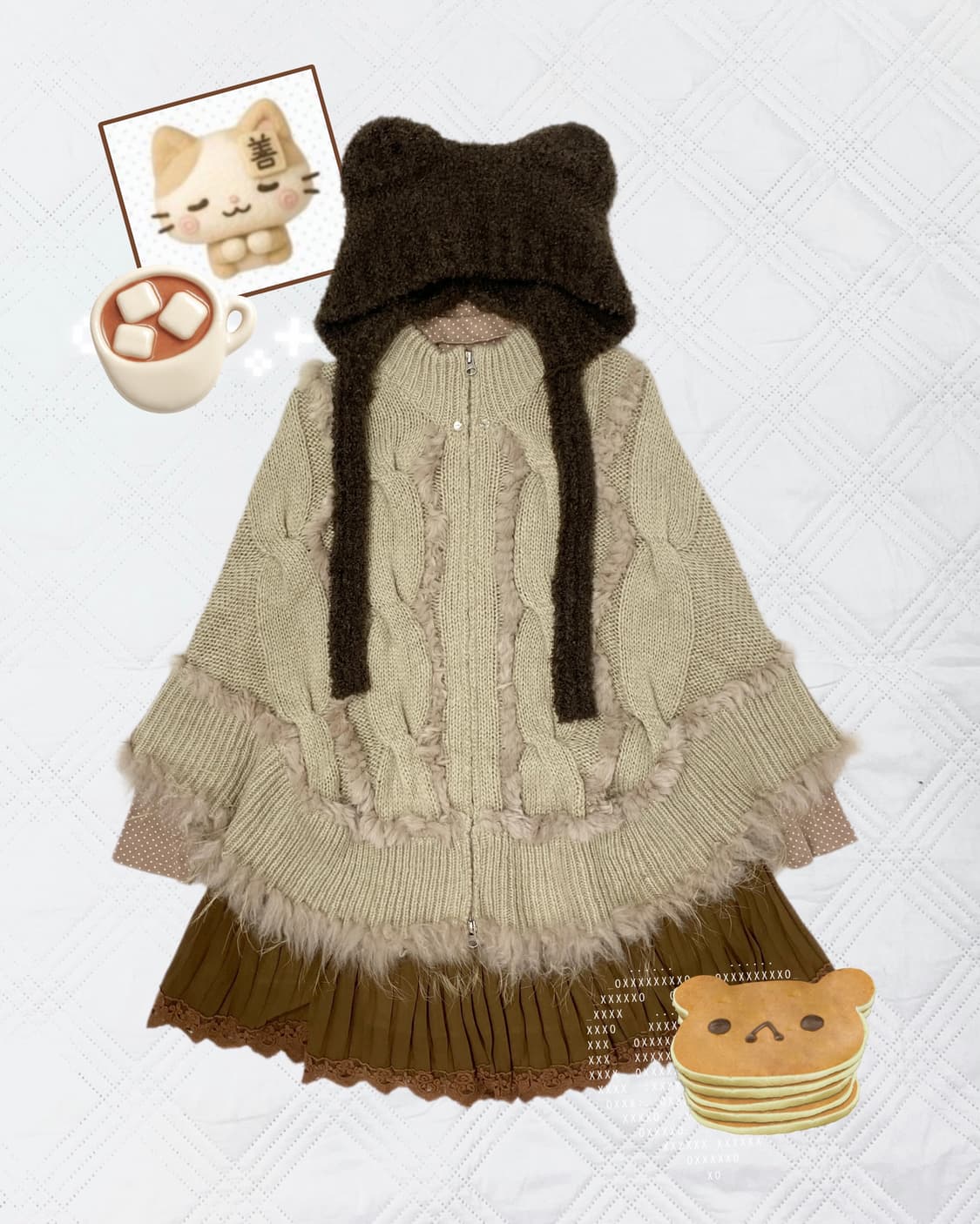 ꒰ঌ 알프스 모리 소녀 케이프 세트 ໒꒱ 상품이미지1