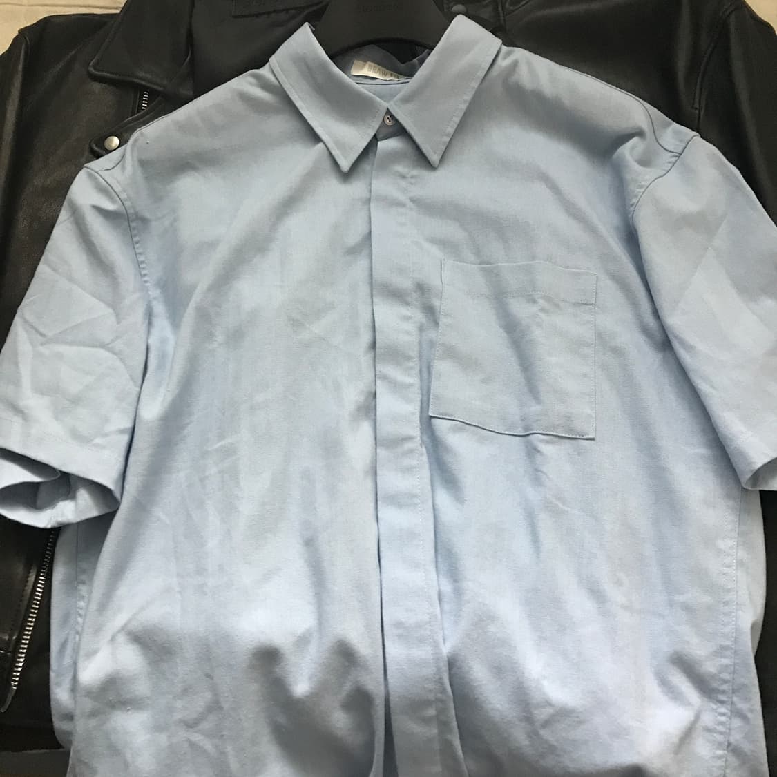 드로우핏 오정규 오버핏 반팔 셔츠 M사이즈 상품이미지3