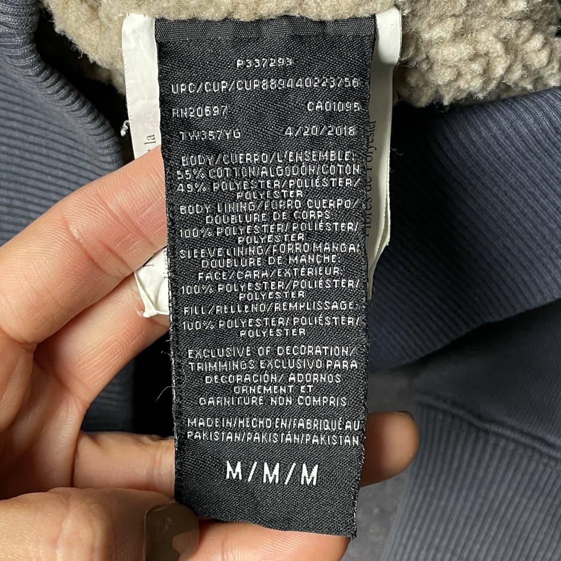 DICKIES 디키즈 빈티지 블루 셰르파 후드 집업 A00823 상품이미지10