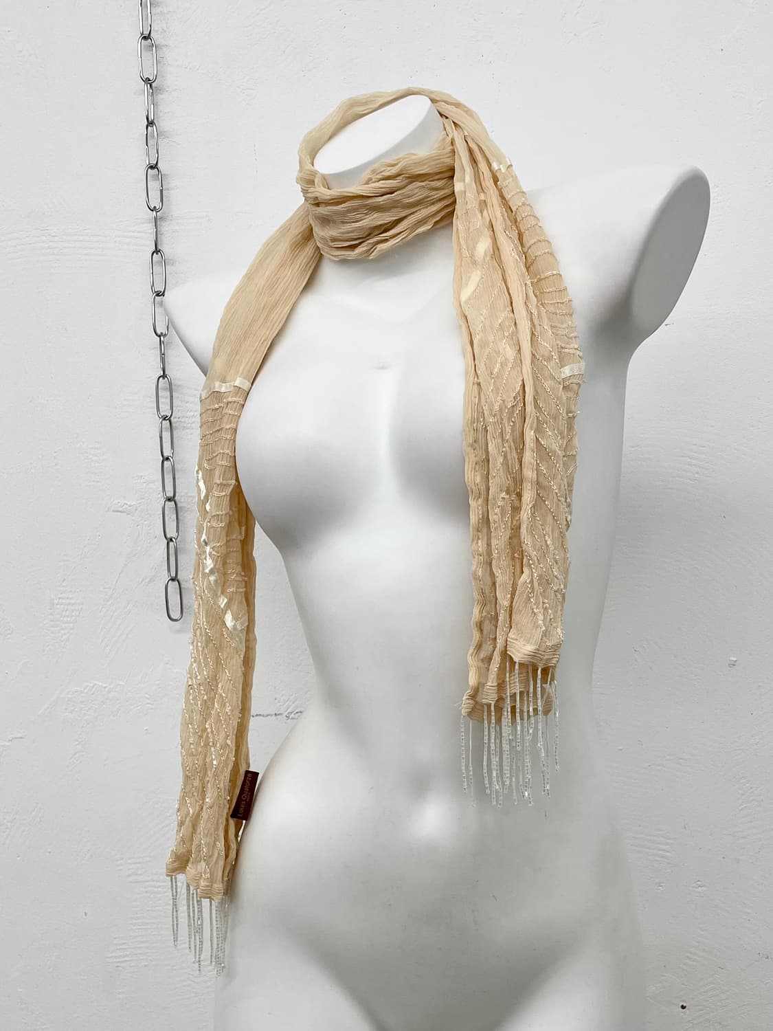 페어리 실크 비즈 수술 머플러  상품이미지1