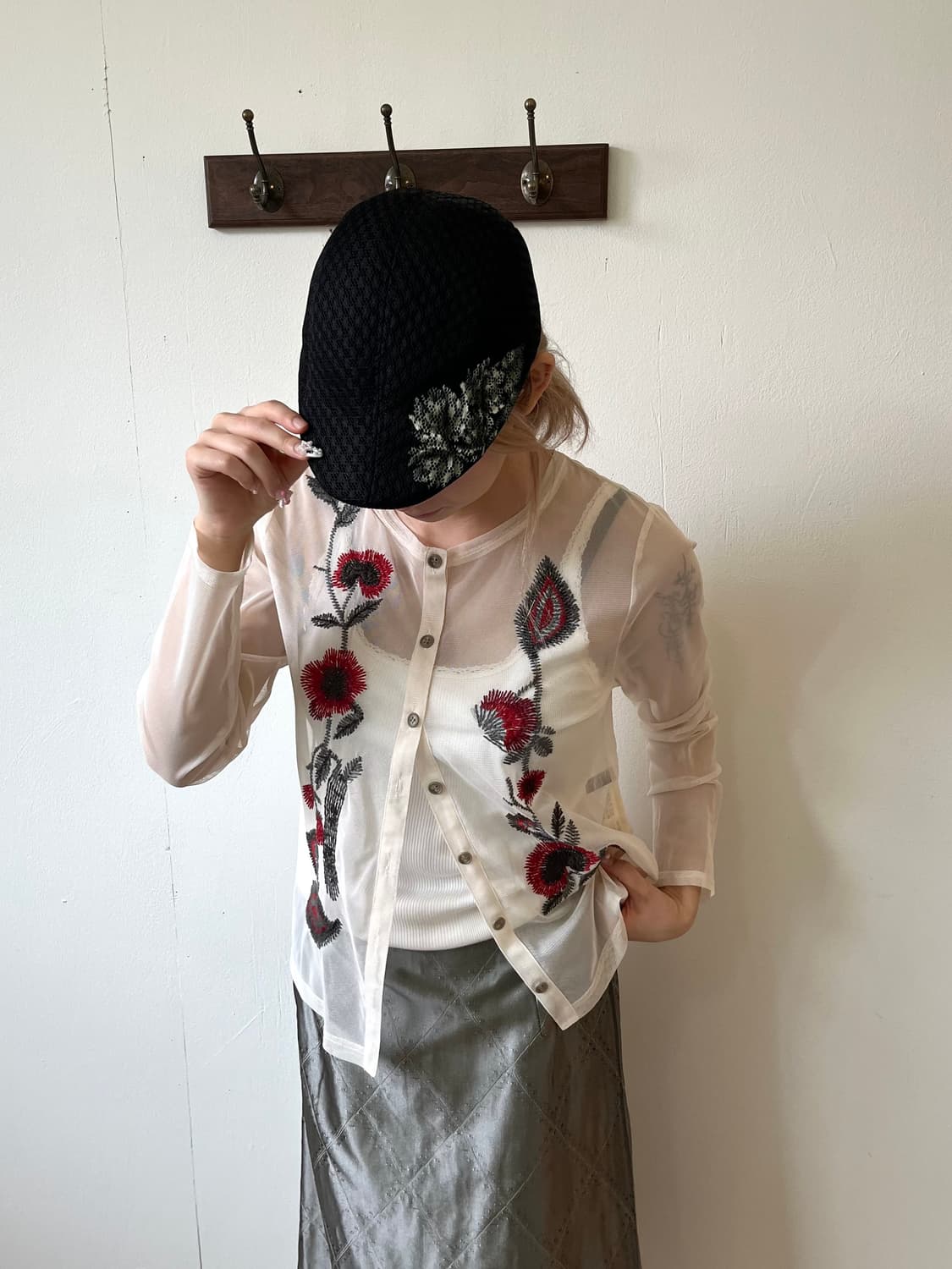 japan vtg 아트 헌팅캡  상품이미지7