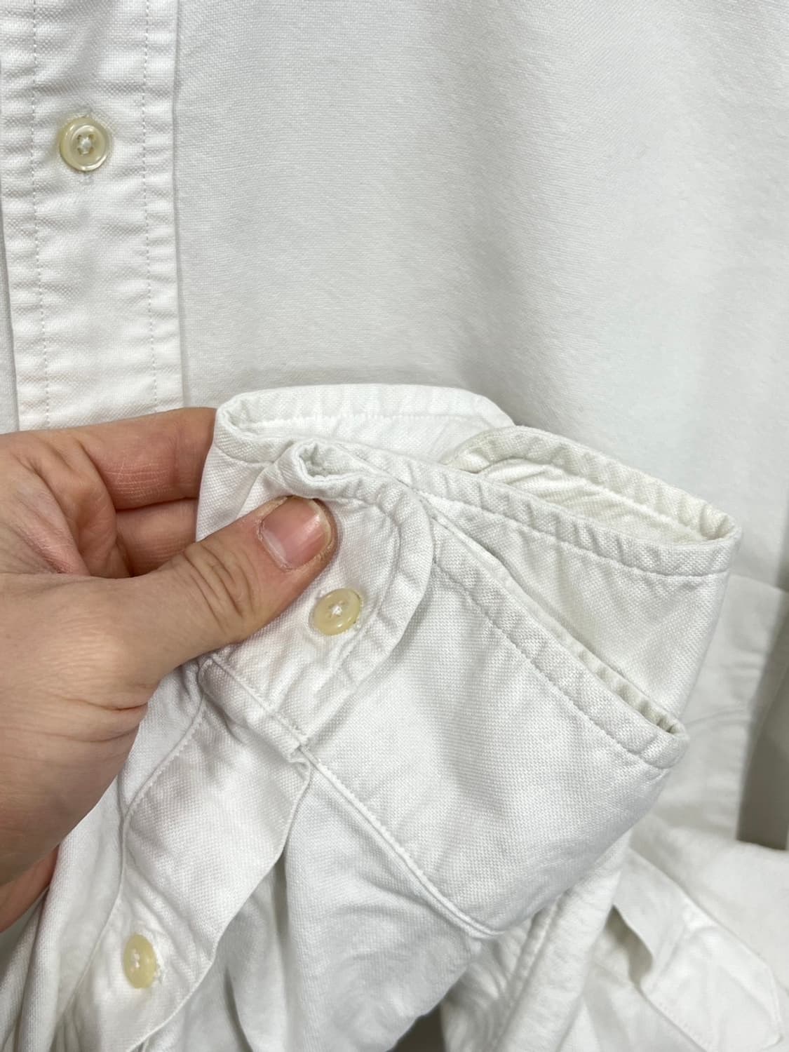 폴로 랄프로렌 옥스포드 화이트 셔츠 오버핏 상품이미지5