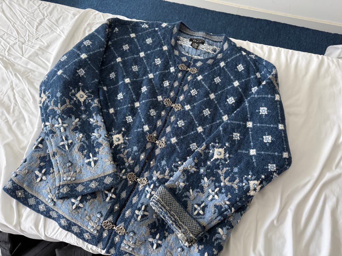 Skyr 울 패턴 가디건 XL 노르딕 상품이미지1